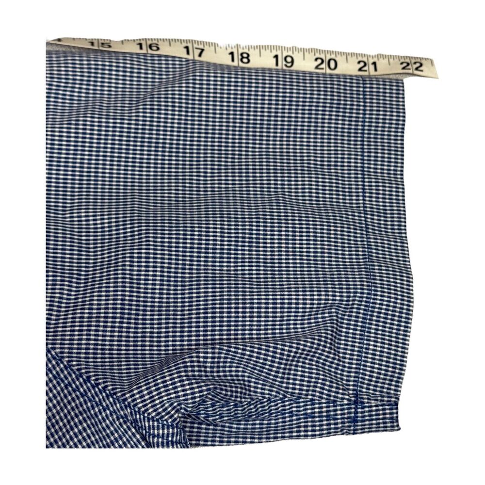 Realtree Shirt Men's XL Blue White Plaid Cotton Short Sleeve Collared Button-Up - Picture 6 of 8